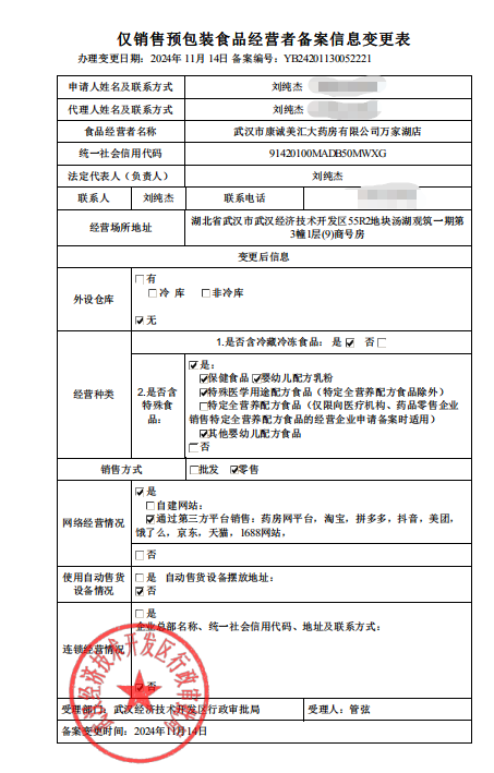食品經(jīng)營(yíng)許可證