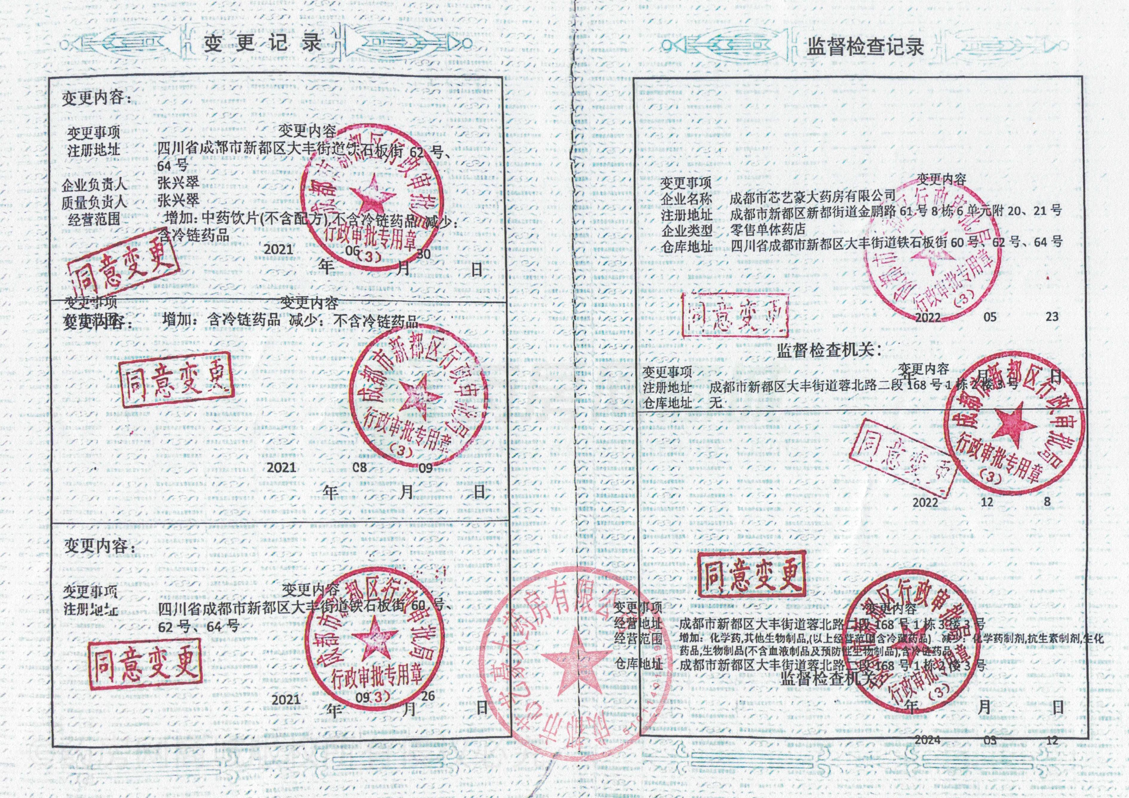 藥品經(jīng)營許可證