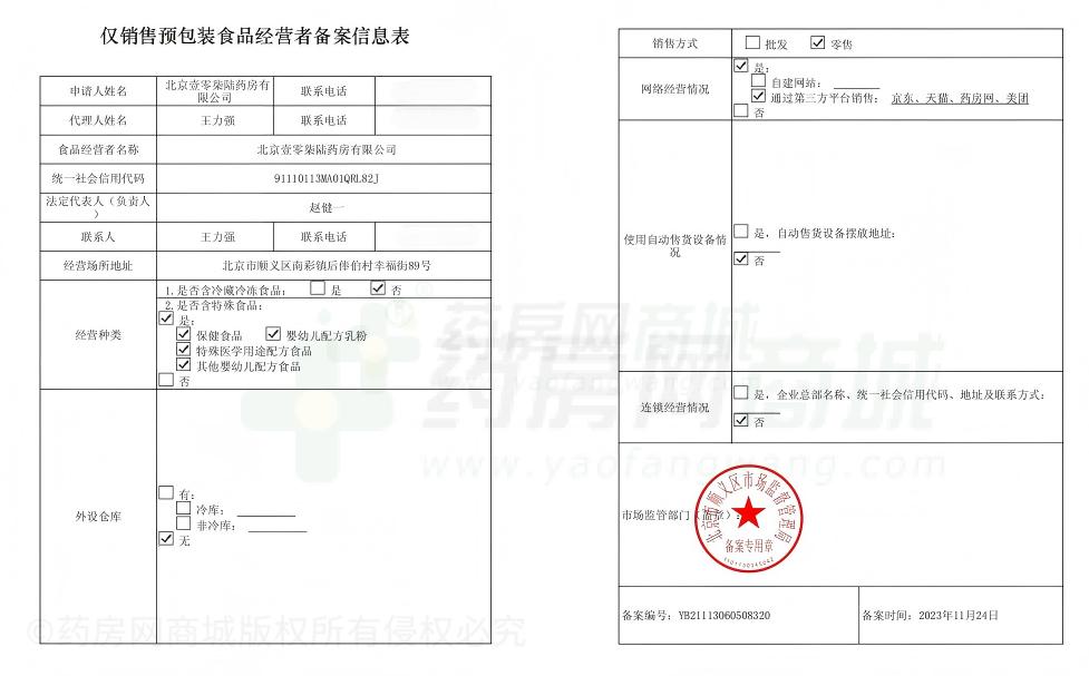 食品經營許可證