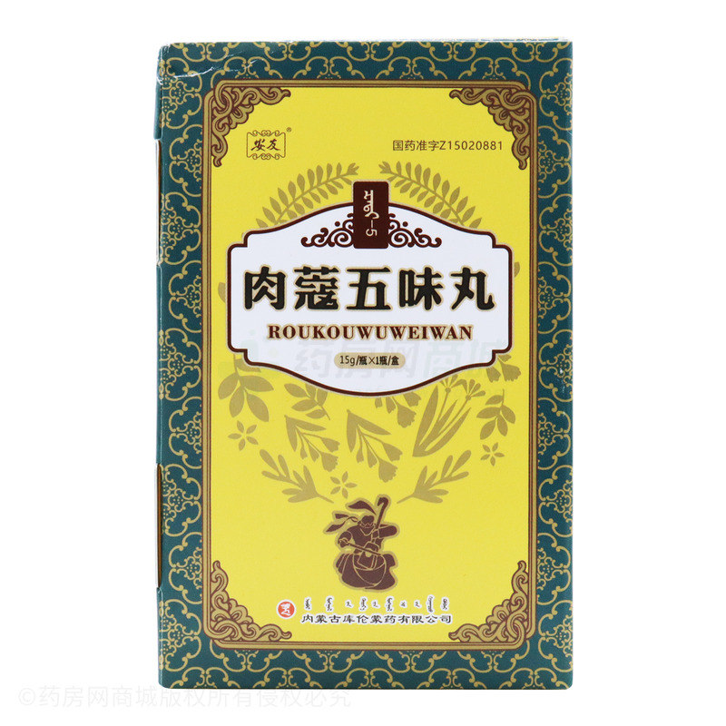肉蔻五味丸15g/瓶价格_肉蔻五味丸说明书,功效与作用_安徽省阜阳市