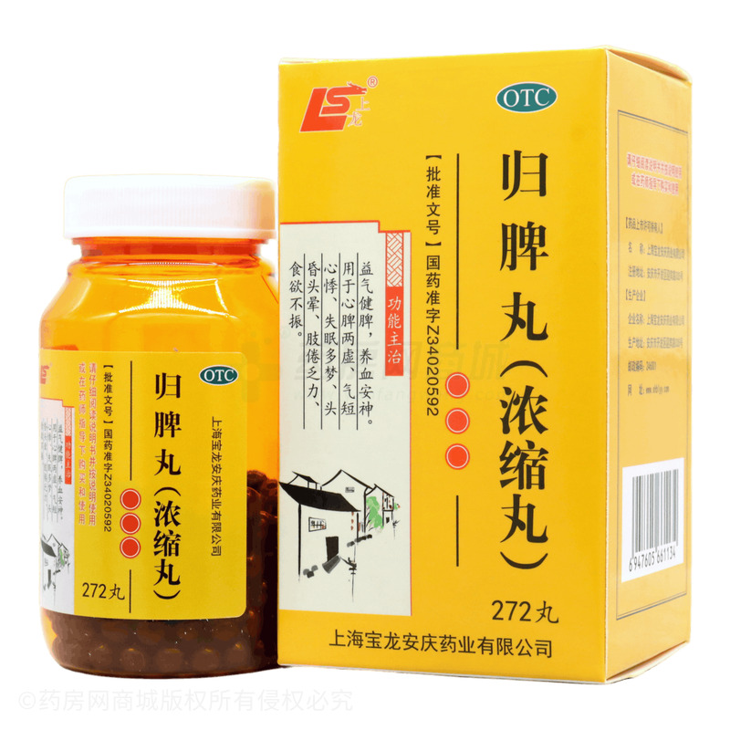 上龍 歸脾丸 - 上海寶龍安慶