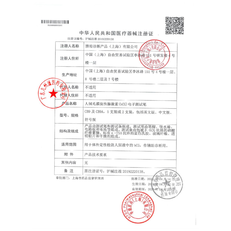 可麗藍 人絨毛膜促性腺激素(hCG)電子測試筆 - 雅培診斷產品