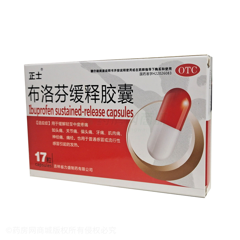 正士 布洛芬緩釋膠囊 - 吉林省力盛