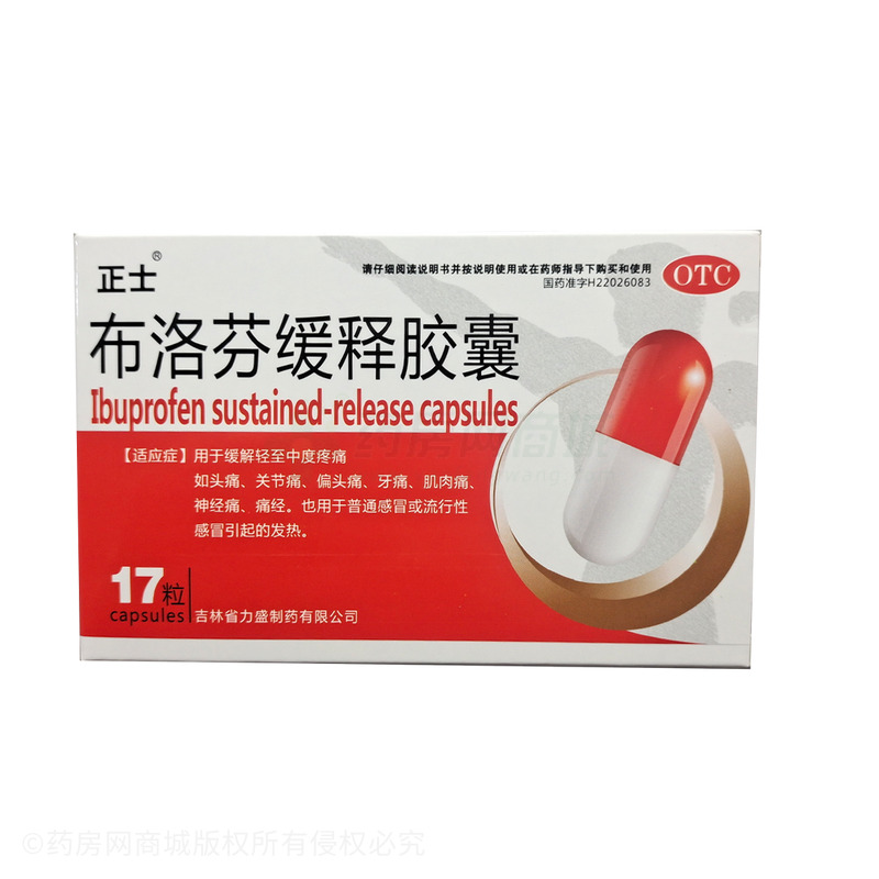 正士 布洛芬緩釋膠囊 - 吉林省力盛
