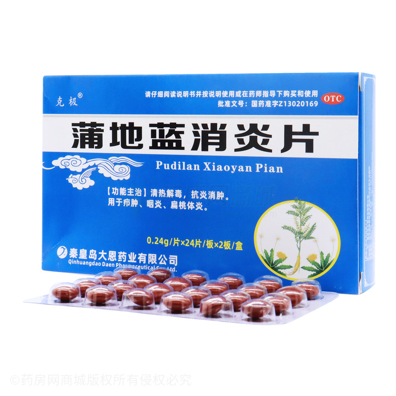 克極 蒲地藍(lán)消炎片 - 秦皇島大恩
