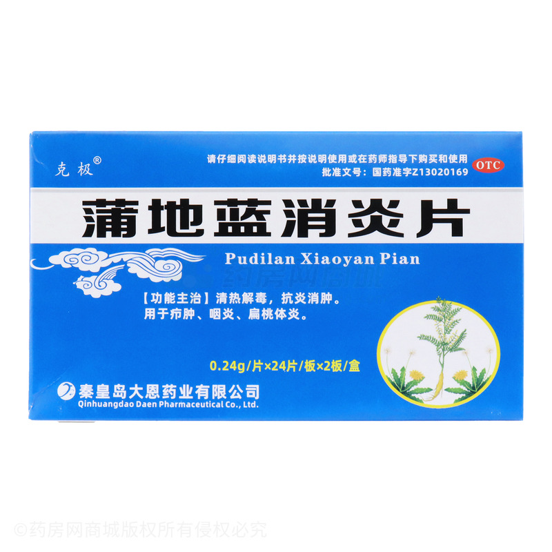 克極 蒲地藍(lán)消炎片 - 秦皇島大恩
