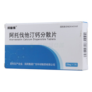 阿托伐他汀钙分散片(国药集团广东环球制药有限公司)-广东环球