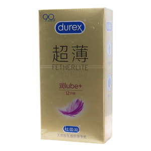 杜蕾斯·倍润超薄装·无色透明·有香味·平面型·天然胶乳橡胶避孕套(青岛伦敦杜蕾斯有限公司)
