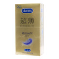 杜蕾斯·紧型超薄装·无色透明·有香味·平面型·天然胶乳橡胶避孕套 包装主图