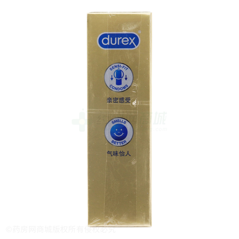 杜蕾斯·热感超薄装·无色透明·有香味·平面型·天然胶乳橡胶避孕套