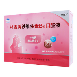 朴雪 铁维生素B12口服液(10mlx90支/盒) - 三精制药