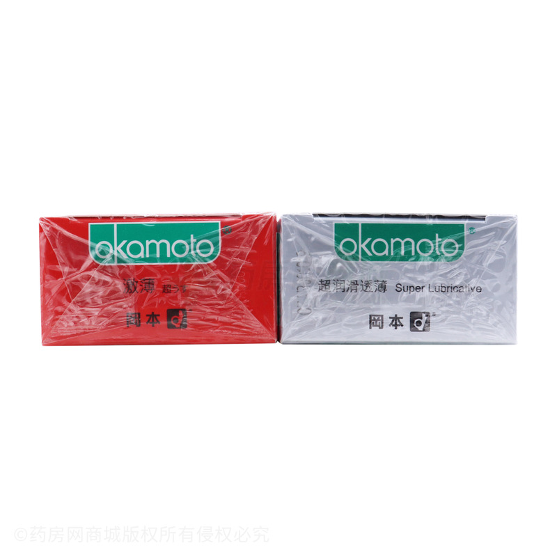 岡本·激薄+透薄·光面型·天然胶乳橡胶避孕套 - 冈本株式会社