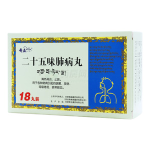 二十五味肺病丸(0.5gx6丸x3板/盒)