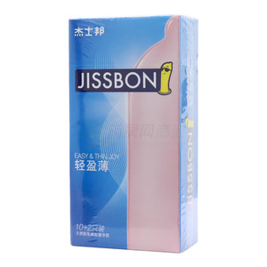 杰士邦·轻盈薄·光面型·天然胶乳橡胶避孕套(素瑞特斯有限公司)