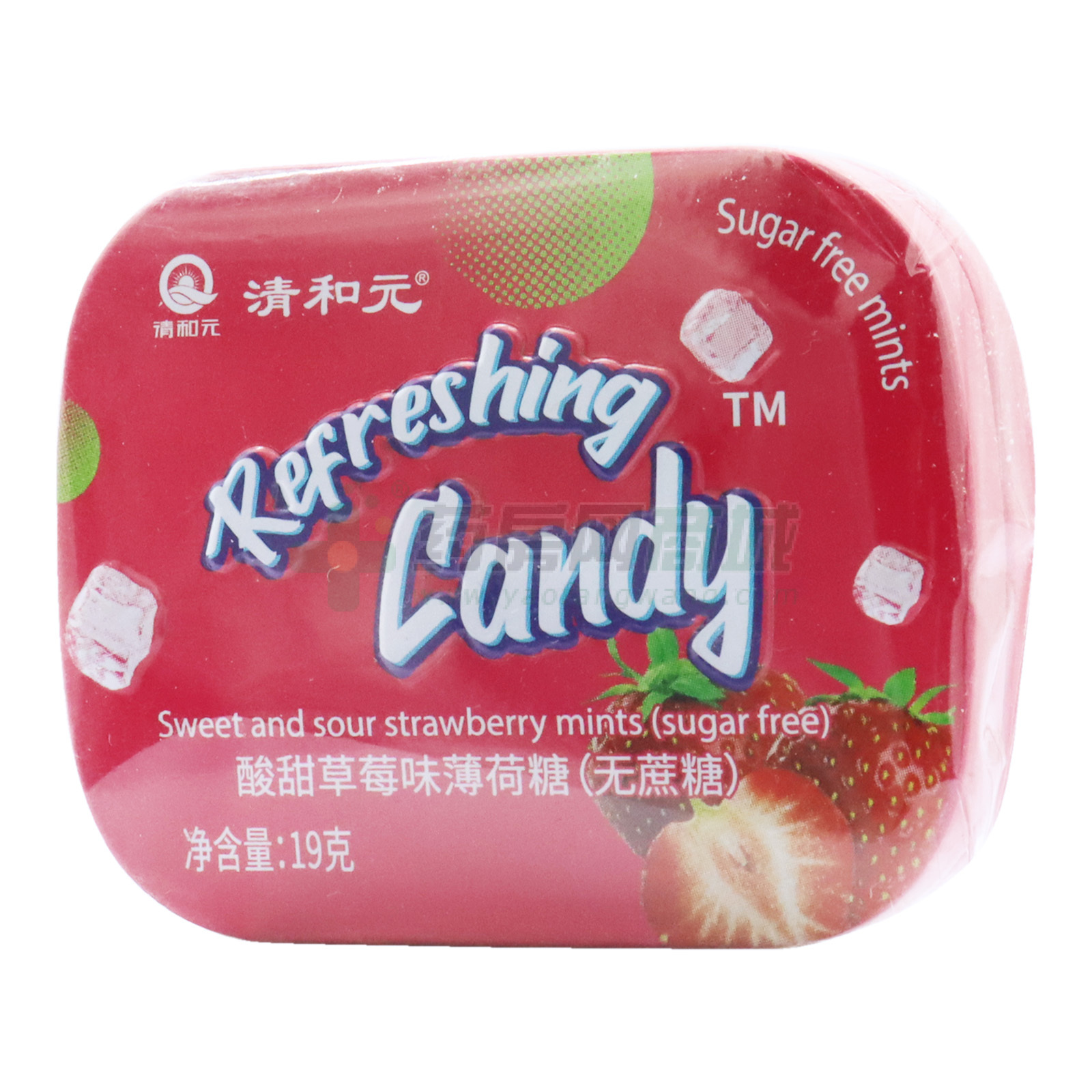 酸甜草莓味薄荷糖(无蔗糖)