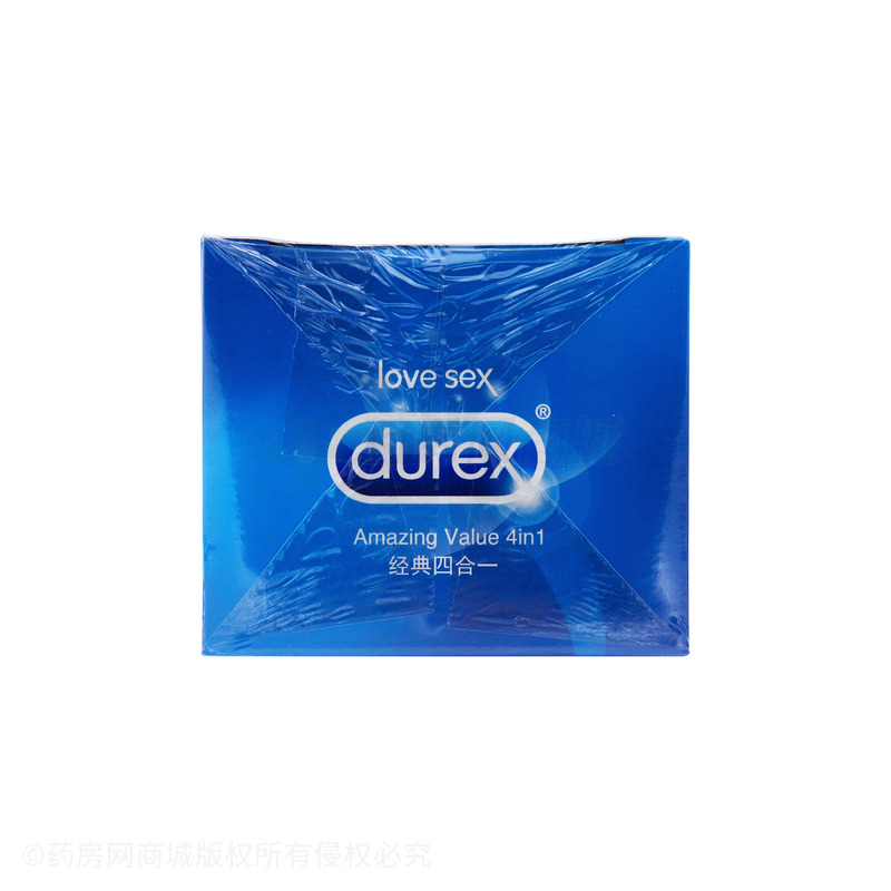 杜蕾斯·经典四合一组合装·天然胶乳橡胶避孕套 - 青岛伦敦杜蕾斯