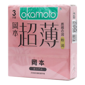 岡本 粉红色·直形光面型·天然胶乳橡胶避孕套(冈本株式会社)