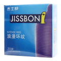 杰士邦·浪漫环纹·香草香·环纹型·天然胶乳橡胶避孕套 包装主图