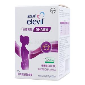 爱乐维 DHA藻油凝胶糖果(0.76gx30粒/瓶) - 仙乐健康