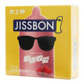 杰士邦·敢做敢爱·粉红色·光面型·天然胶乳橡胶避孕套 包装主图