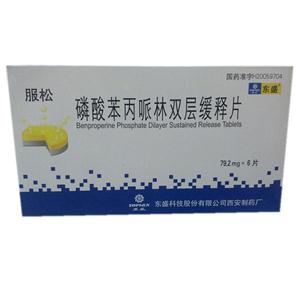 磷酸苯丙哌林双层缓释片(79.2mgx6片/盒)