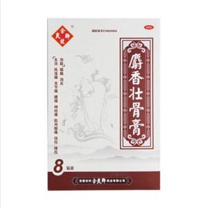 麝香壮骨膏(9cmx13cmx8贴/盒)